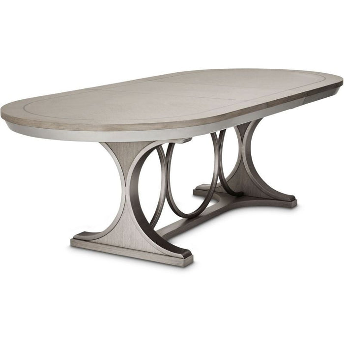 AICO Eclipse Oval Dining Table in Moonlight - Visions in Furniture (La Mirada, CA)