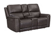 Parker Living Easton - Steamboat Brown Zero Gravity Power Reclining Tilt Console Loveseat P3