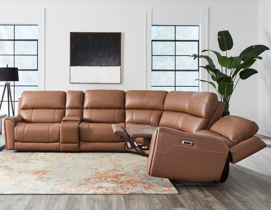 Parker Living Hancock 6 Piece Zero Gravity Power Reclining Sectional with Power Adjustable Headrests