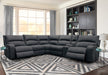 Parker Living Polaris - Slate 6 Piece Modular Power Reclining Sectional with Power Adjustable Headrests