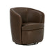 Parker Living Barolo 100% Italian Leather Swivel Club Chair