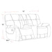 Parker Living Cooper - Shadow Natural Reclining Console Loveseat