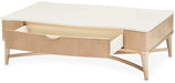 AICO Malibu Crest Rectangular Cocktail Table in Blush - Visions in Furniture (La Mirada, CA)
