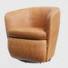 Parker Living Barolo - Vintage Caramel 100% Italian Leather Swivel Club Chair