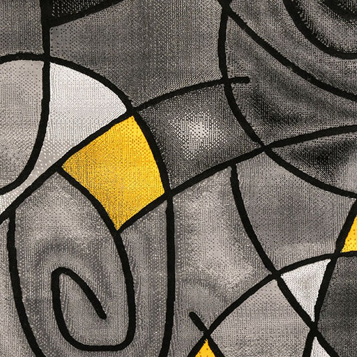 Sivas Charcoal Yellow 8' X 10' Area Rug - Visions in Furniture (La Mirada, CA)