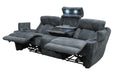Parker Living Dalton - Lucky Charcoal Power Reclining Sofa with Drop Down Table