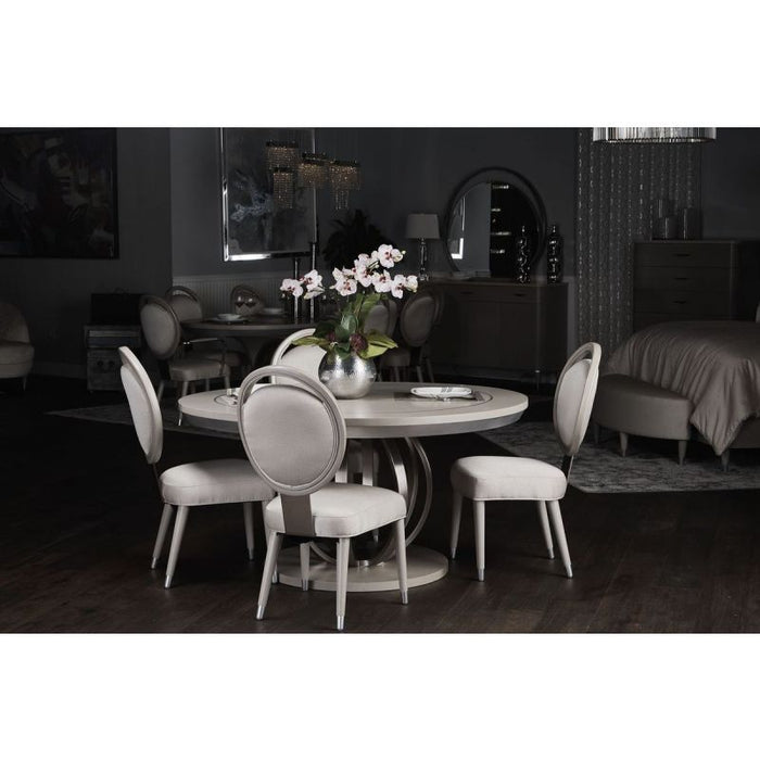AICO Eclipse Round Dining Table in Moonlight - Visions in Furniture (La Mirada, CA)