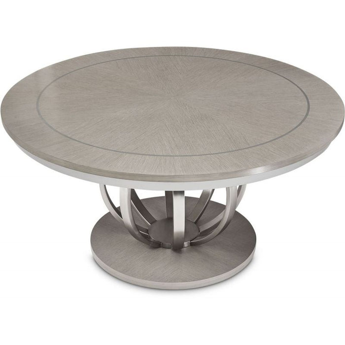 AICO Eclipse Round Dining Table in Moonlight - Visions in Furniture (La Mirada, CA)