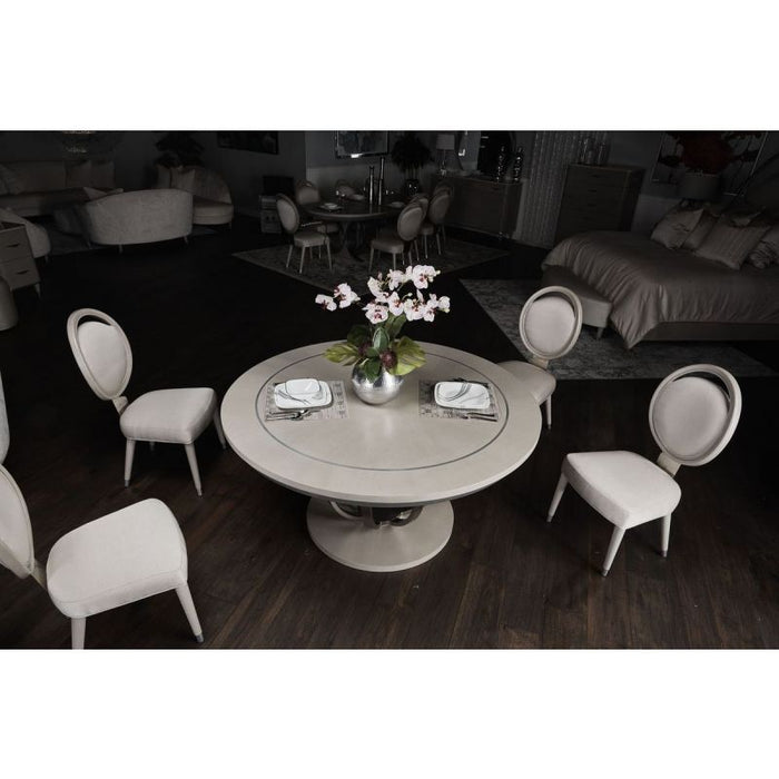 AICO Eclipse Round Dining Table in Moonlight - Visions in Furniture (La Mirada, CA)
