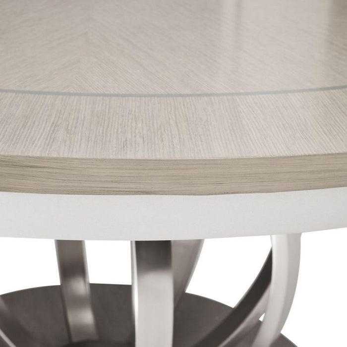 AICO Eclipse Round Dining Table in Moonlight - Visions in Furniture (La Mirada, CA)