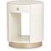 AICO La Rachelle Round End Table w/ Marble Top in Medium Champagne - Visions in Furniture (La Mirada, CA)