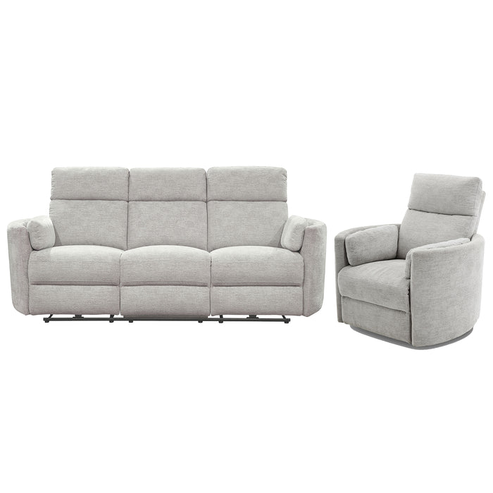 Parker Living Radius - Mineral Power Reclining Sofa and Recliner