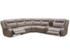 Parker Living Blake - Desert Taupe 6 Piece Modular Reclining Sectional and Entertainment Console
