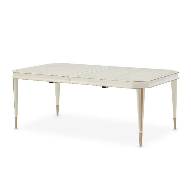 AICO La Rachelle Rectangular Dining Table in Medium Champagne - Visions in Furniture (La Mirada, CA)