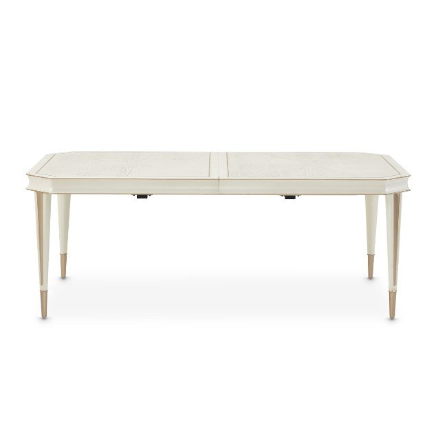 AICO La Rachelle Rectangular Dining Table in Medium Champagne - Visions in Furniture (La Mirada, CA)