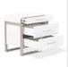 AICO Marquee Nightstand in Cloud White - Visions in Furniture (La Mirada, CA)