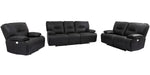 Parker Living Spartacus - Black Power Reclining Sofa Loveseat and Recliner