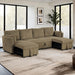 Denholme U-Sectional w/ Pull Out - Visions in Furniture (La Mirada, CA)