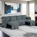 Denholme U-Sectional w/ Pull Out - Visions in Furniture (La Mirada, CA)