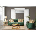 VERDANTE Emerald Green/Gold Sofa - Visions in Furniture (La Mirada, CA)