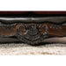 Quirino Burgundy/Dark Brown Love Seat - Visions in Furniture (La Mirada, CA)