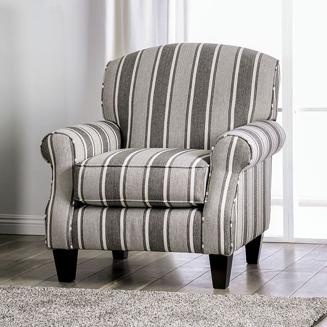 Ames Striped Chair - Visions in Furniture (La Mirada, CA)