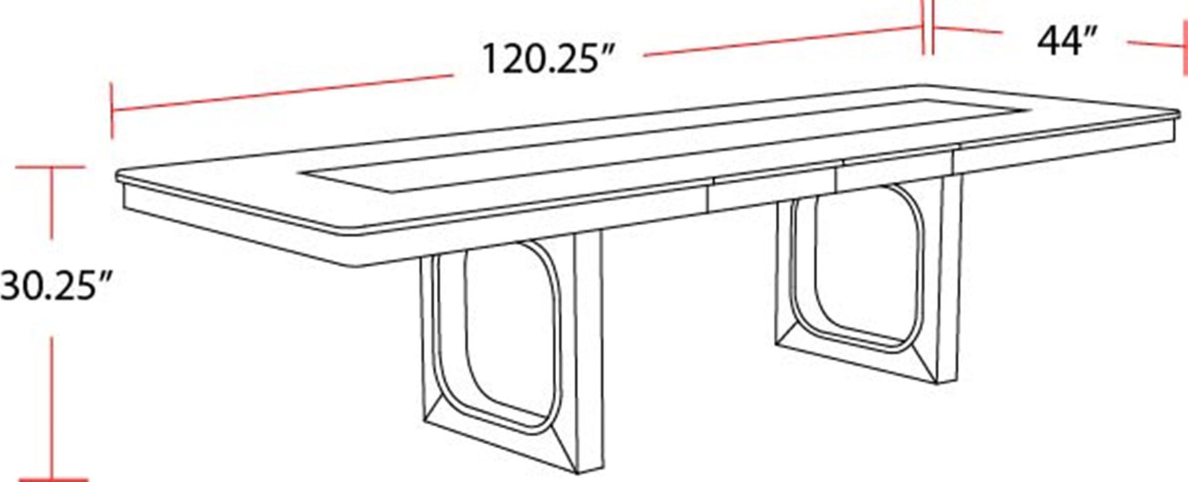 Parker House Escape - Dining 84 In. Extendable Dining Table