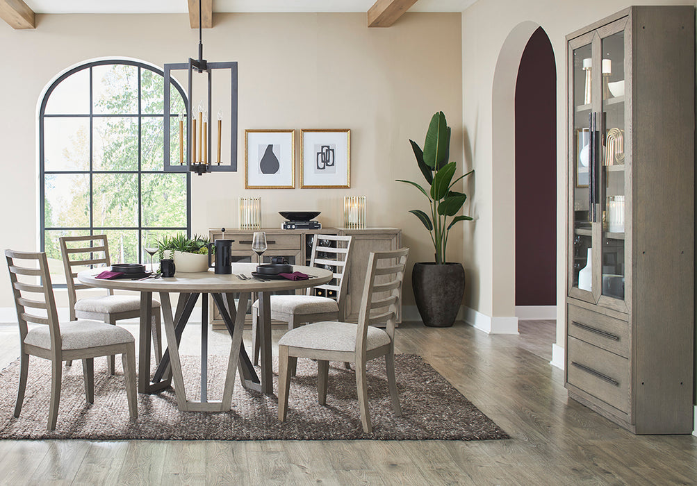 Parker House Pure Modern Dining 60 In. Round Table with Wood Base