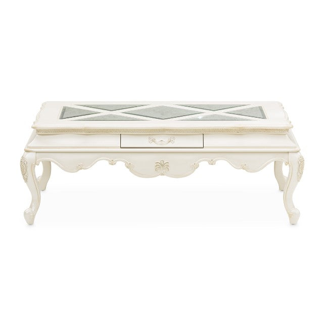 AICO Lavelle Rectangular Cocktail Table in Classic Pearl - Visions in Furniture (La Mirada, CA)