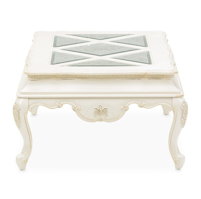 AICO Lavelle Rectangular Cocktail Table in Classic Pearl - Visions in Furniture (La Mirada, CA)