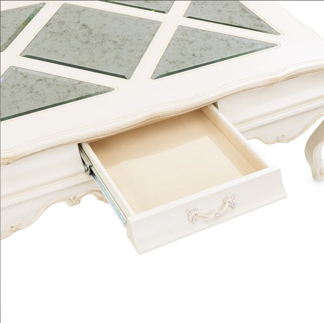 AICO Lavelle Rectangular Cocktail Table in Classic Pearl - Visions in Furniture (La Mirada, CA)