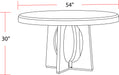 Parker House Escape - Dining 54" Round Table with console & 4 caster chairs
