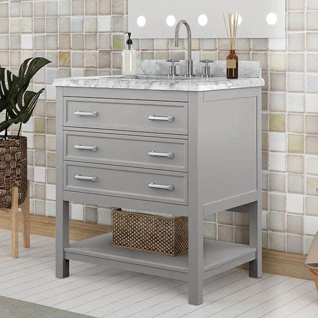 Reston Vanity with Top/ Sink - Visions in Furniture (La Mirada, CA)
