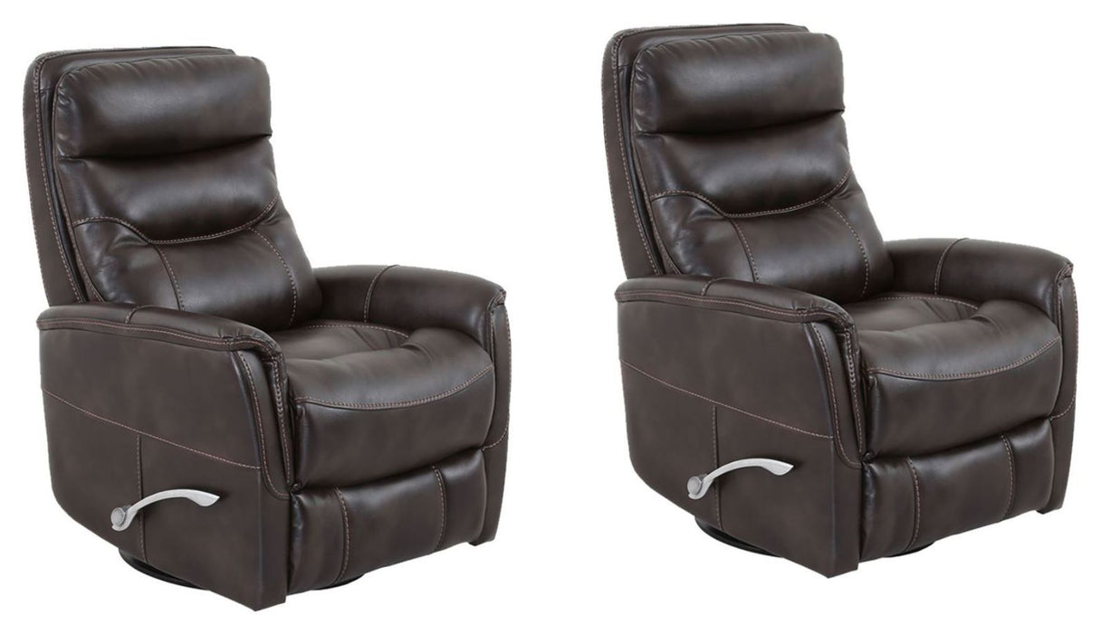 Parker Living Gemini - Truffle Swivel Glider Recliner Two Pack