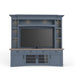 Parker House Americana Modern - Denim 92 In. TV Console with Hutch Back Panel and LED Lights