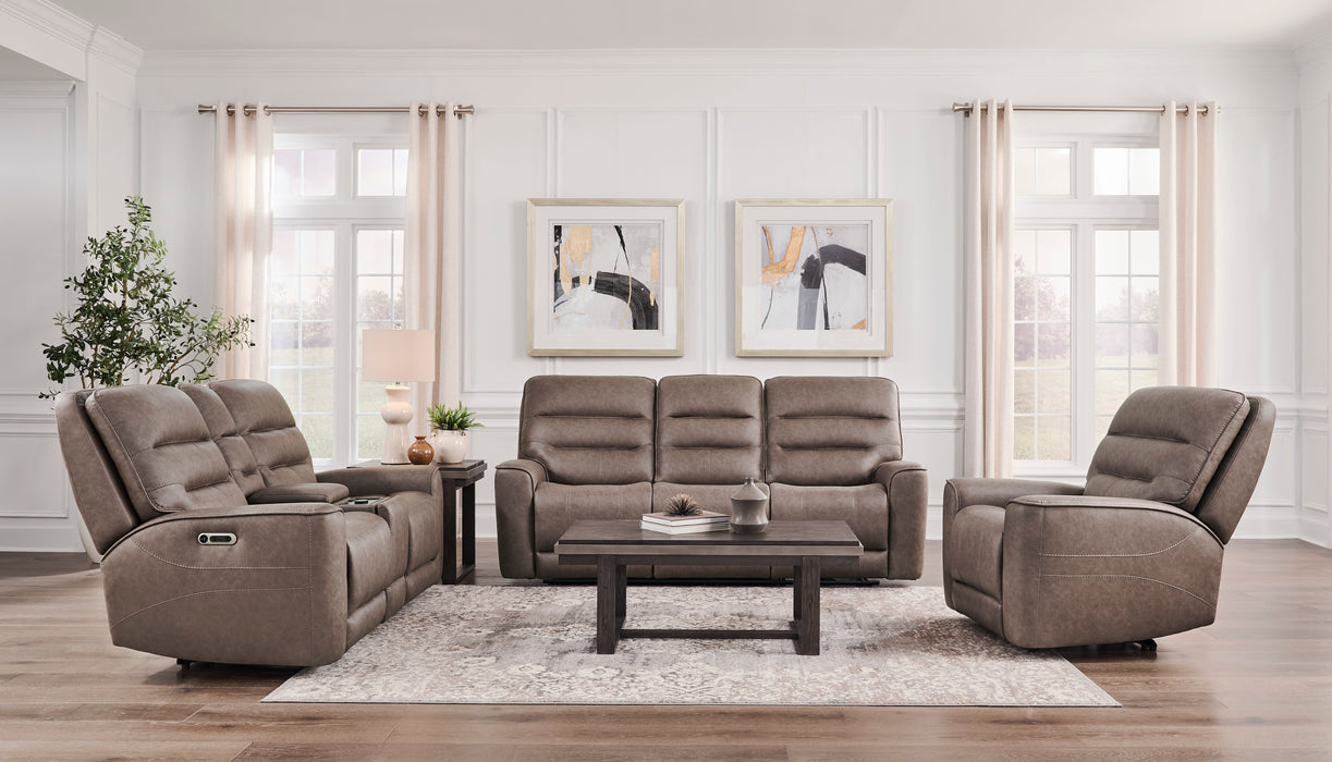 Parker Living Lawson - Sydney Brunette Power Zero Gravity Tilt Console Loveseat P2