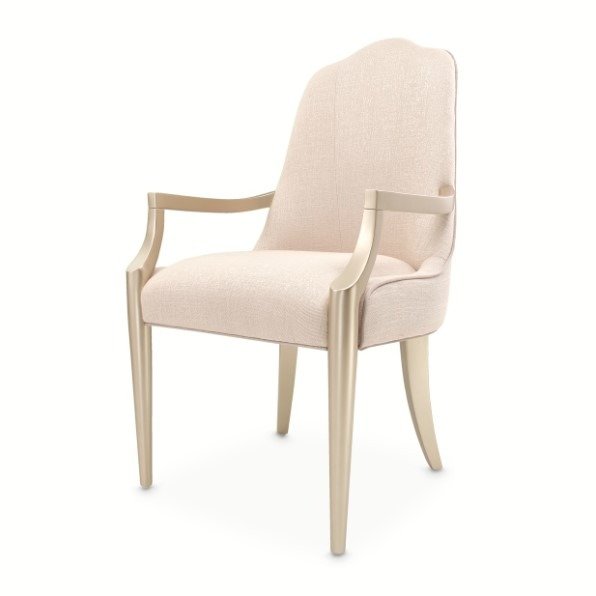 AICO Malibu Crest Arm Chair in Chardonnay (Set of 2) - Visions in Furniture (La Mirada, CA)