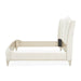 AICO Furniture La Marisia Queen Upholstered Platform Bed in Creamy Pearl - Visions in Furniture (La Mirada, CA)
