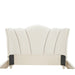 AICO Furniture La Marisia California King Upholstered Platform Bed in Creamy Pearl - Visions in Furniture (La Mirada, CA)