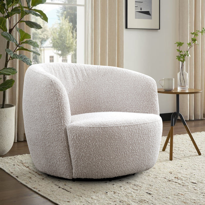 Parker Living Carina - Bloke Cotton Swivel Barrel Chair