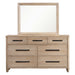 Parker House Breckenridge - Bedroom Queen Bed 2 Nightstands and Dresser with Mirror