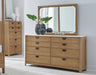 Parker House Escape - Bedroom Queen Poster Bed 2 Nightstands and Dresser with Mirror