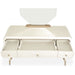 AICO La Rachelle Vanity Desk in Medium Champagne - Visions in Furniture (La Mirada, CA)