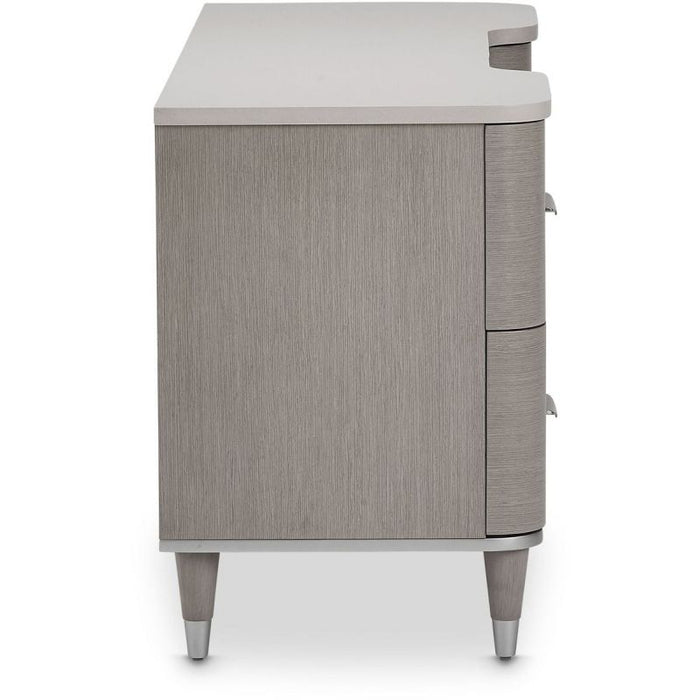 AICO Eclipse Vanity/Writing Desk in Moonlight - Visions in Furniture (La Mirada, CA)