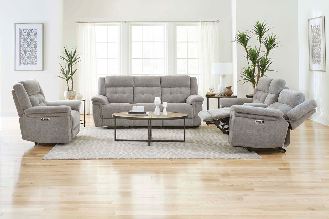 Parker Living Richland - Bristol Grey Power Reclining Sofa