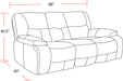 Parker Living Spartacus - Oyster Power Reclining Sofa and Loveseat