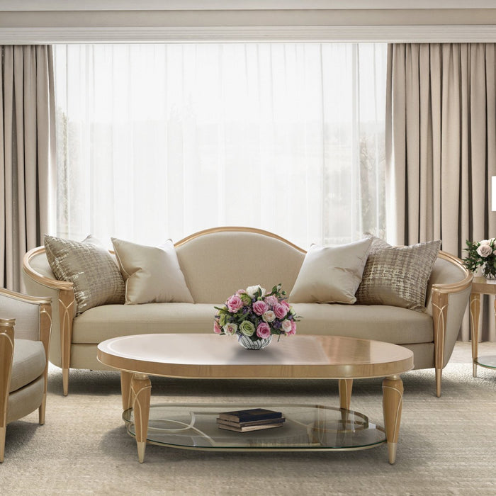 AICO Villa Cherie Chair in Caramel - Visions in Furniture (La Mirada, CA)