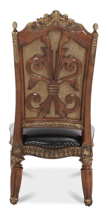 AICO Villa Valencia Side Chair in Classic Chestnut (Set of 2) - Visions in Furniture (La Mirada, CA)