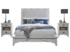 Parker House Americana Modern Bedroom King Platform Bed with 2 Nightstands