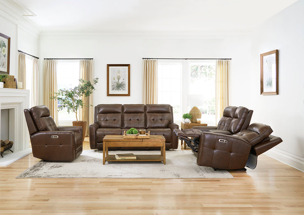 Parker Living Canterbury - Acorn Power Reclining Zero Gravity Sofa Loveseat and Recliner